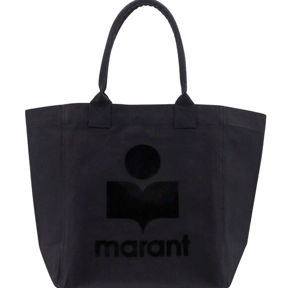 Isabel Marant  YENKY Canvas shoulder bag with frontal logo - Picture 1 of 9